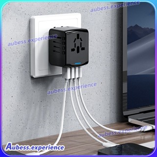 International Universal Travel Adapter 3 Usb Type-c Outlet Converter Plug Power ผู้เชี่ยวชาญ