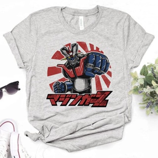 เสื้อยืด พิมพ์ลายกราฟฟิคการ์ตูนอนิเมะ Mazinger z Y2K สไตล์ญี่ปุ่น สําหรับผู้หญิง