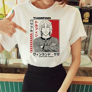 เสื้อยืด พิมพ์ลายกราฟฟิค Vinland Saga y2k สําหรับผู้หญิง