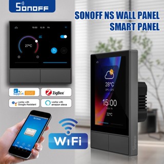 ของแท้ sonoff nspanel สมาร์ทฉากสวิทช์ผนัง WIFI สมาร์ทเทอร์โมสวิทช์แสดงผลทั้งหมดในหนึ่งเดียวควบคุมสำหรับ A lexa Google บ้าน