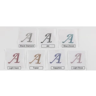 พลอยเทียม รูปตัวอักษรภาษาอังกฤษ คละแบบ DIY 1 ชิ้น