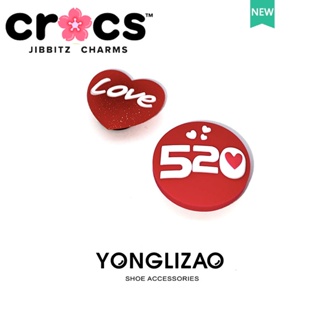 Jibbitz crocs charms หัวเข็มขัดรองเท้า อุปกรณ์เสริมรองเท้า LOVE520 Series น่ารัก DIY หัวเข็มขัดตกแต่ง