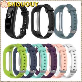 Shououy สายนาฬิกาข้อมือ สไตล์สปอร์ต สําหรับ Honor Band 4 Running Huawei Band 3e