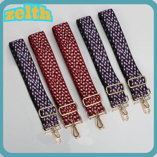 Zelth สายกระเป๋าแฟชั่น ปรับได้ อุปกรณ์เสริมกระเป๋า ไนลอน สีกว้าง เข็มขัดกระเป๋าถือ