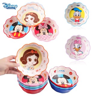 ชามเมลามีน ลายการ์ตูน Disney Mickey Minnie Mouse น่ารัก สําหรับใส่อาหาร ก๋วยเตี๋ยว โดนัลด์ดั๊ก เอลซ่า