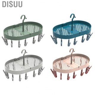 Disuu Rotatable Drying Rack 360 Degree Rotation Small Hooks Foldable  Drip Hanger for Home Dormitory