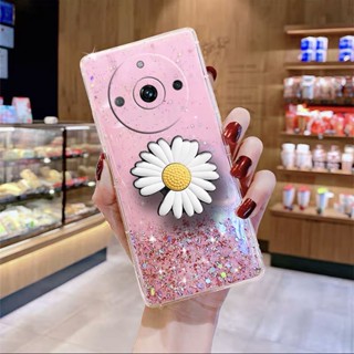 เคสโทรศัพท์มือถือ TPU ใส แบบนิ่ม ลายกากเพชร มีป็อบอัพ รูปดาว และอวกาศ สําหรับ Realme 11 Pro+ Pro Plus 5G 4G REALME11PRO