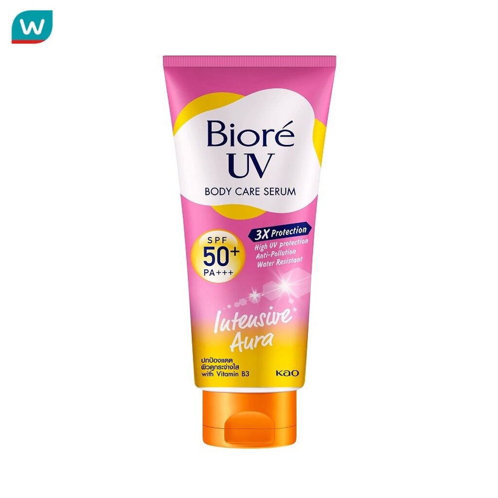 Biore บิโอเร ยูวี บอดี้แคร์ เซรั่ม อินเทนซีฟ ออร่า เอสพีเอฟ50+ พีเอ+++ 150 มล.