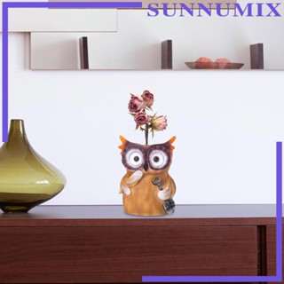 [Sunnimix] กระถางต้นไม้เรซิ่น รูปนกฮูก สําหรับตกแต่งบ้าน ห้องนั่งเล่น บาร์ เตาผิง