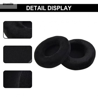 【DREAMLIFE】Earpads 1 Pair Headphone Headsets Soft Sponge Velour Foam Cushion Black