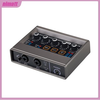 Ni การ์ดแปลงเสียง DSP Reverb AD 48v สําหรับคอมพิวเตอร์ โทรศัพท์มือถือ Q16