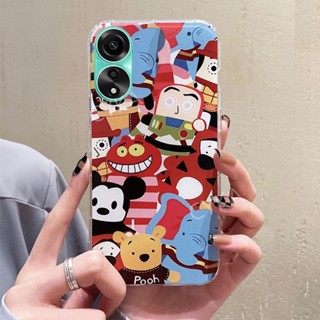 เคสโทรศัพท์มือถือแบบใส กันกระแทก ลายการ์ตูนสัตว์น่ารัก สําหรับ OPPO A38 A78 4G 5G NFC A58 2023 A78 NFC A58 4G