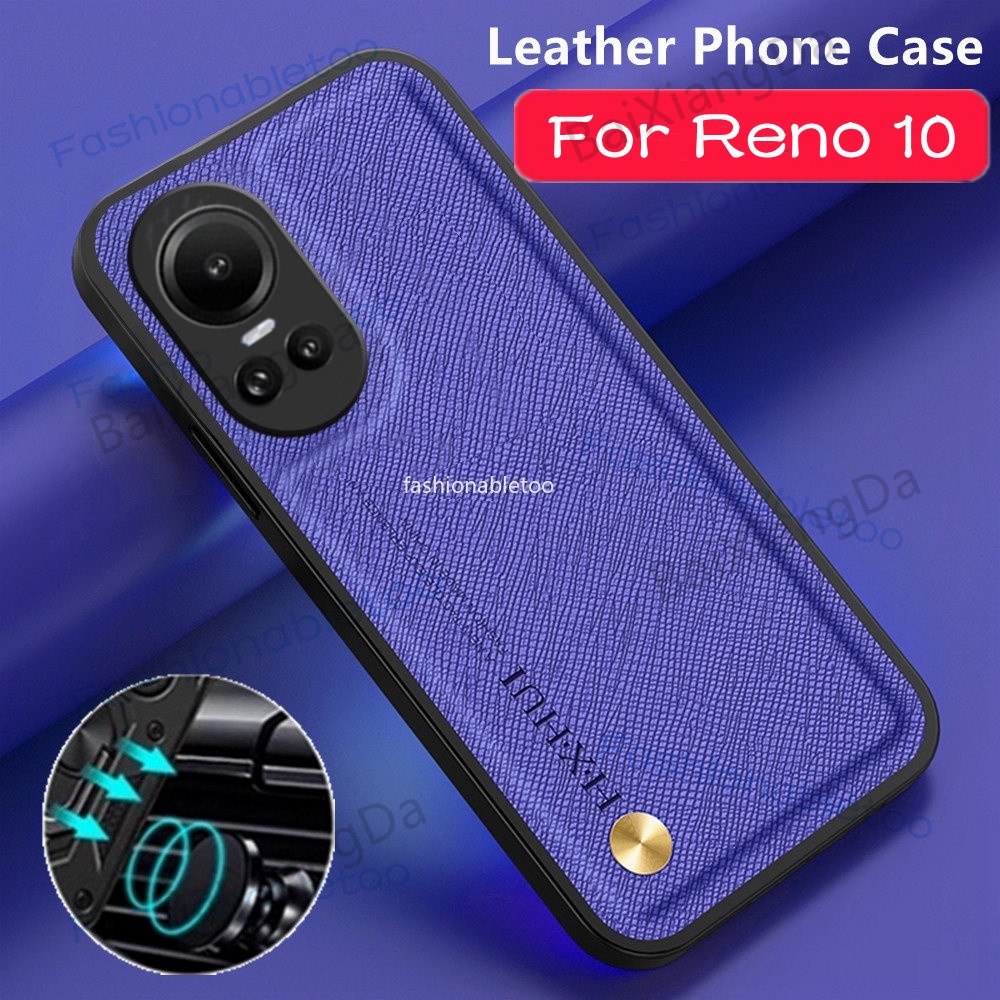 เคสโทรศัพท์มือถือหนัง PU นิ่ม TPU กันกระแทก ปิดด้านหลัง สําหรับ Oppo Reno 10 11 pro plus 10proplus 10pro+ Reno10pro+ Reno11pro Reno11 F Reno11F 5G