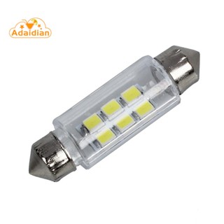 ใหม่ หลอดไฟ 6 SMD LED DC 12V 38 มม. สีขาว สําหรับติดภายในรถยนต์