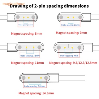 Magicalhour^^ อะแดปเตอร์แท่นชาร์จ USB 2 pins 4pins สําหรับ Smart Watch