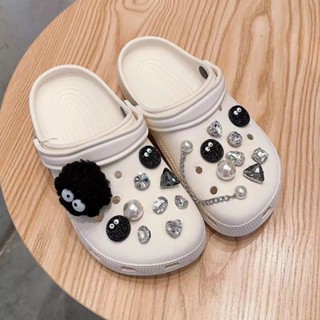 CROCS Jibbitz จี้คริสตัล ไข่มุก รูปรองเท้า คุกกี้ ลูกอม แฮร์บอล เครื่องประดับแฟชั่น สําหรับเด็ก