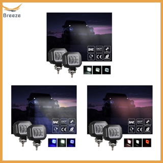 Breeze ไฟสปอตไลท์ Led 30w 6000k 4 นิ้ว สําหรับรถจักรยานยนต์ 2 ชิ้น