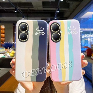 ใหม่ เคสโทรศัพท์มือถือ TPU นิ่ม ปิดด้านหลัง หลากสี เรียบง่าย สําหรับ VIVOY27 4G 5G VIVO Y27 2023