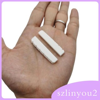 [szlinyou2] น็อตสายกีตาร์ไฟฟ้า ก้นแบน 43x6x8.5 มม. (2 ชิ้น)