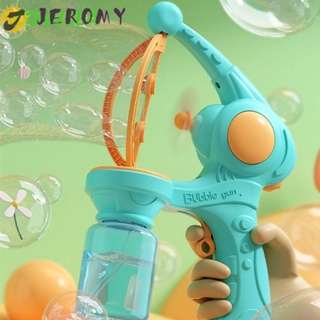 Jeromy บับเบิ้ล|ของเล่นเป่าฟองสบู่ไฟฟ้า พลาสติก ซีเมนต์ สีฟ้า น่ารัก พร้อมพัดลม ขนาดเล็ก สีชมพู ของเล่นกลางแจ้ง สบู่อัตโนมัติ ฟองสบู่ ของเล่นสําหรับเด็ก