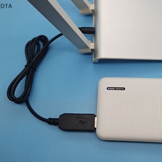 Dta สายเคเบิลพาวเวอร์บูสท์ USB 5V เป็น DC 12.6V 5.5x2.1 มม. พร้อมจอแสดงผล LED DT