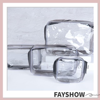 Fay กระเป๋าเครื่องสําอาง PVC กันน้ํา มีซิป สําหรับผู้หญิง