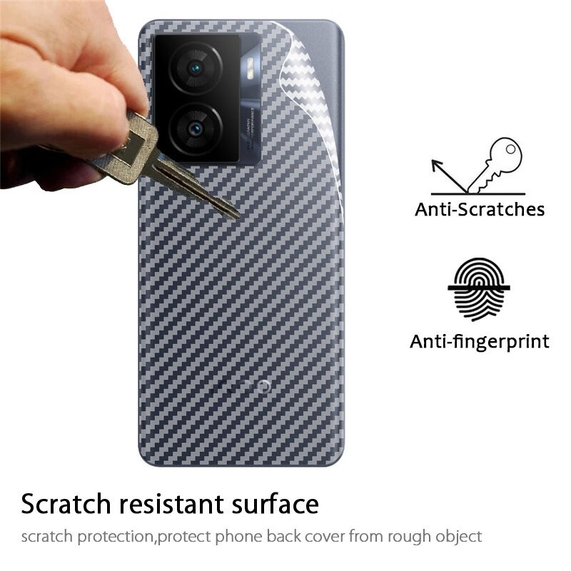 ฟิล์มหลัง ฟิล์มลายเคฟล่า ฟิล์มกันรอยหลัง Vivo Y27 Y36 Y78 Y 36 Vivo V27 V27Pro Y 27  Y36 Y 36 4G Y36