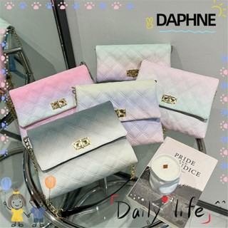 DAPHNE กระเป๋าสะพายไหล่ กระเป๋าถือ แต่งสายโซ่ ไล่โทนสี สําหรับผู้หญิง