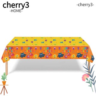 Cherry3 ธีมแบนเนอร์กระดาษเช็ดปาก ลายมอนสเตอร์ตัวน้อย สําหรับตกแต่งโต๊ะอาหาร ปาร์ตี้ เบบี้ชาวเวอร์