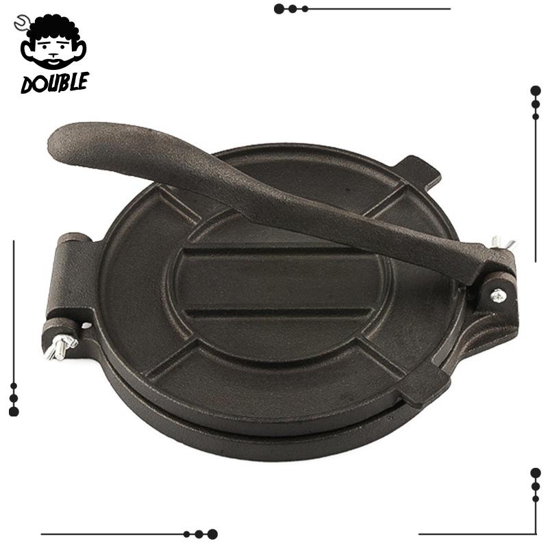 [ Cast Iron Tortilla Press Tortilla Maker สําหรับเครป แพนเค้ก ครอบครัว ปิกนิก - รูปที่ 2