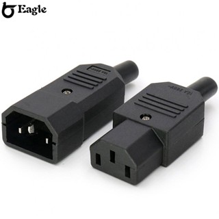 ⭐24H SHIPING⭐1 Set Cold Devices C14 Plug C13 Coupling 250V 10A Socket Power Plug Black