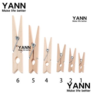 YANN1 100Pcs Wood Clips Household Garden Washing Line Airer Dry Line Wooden Clothespin