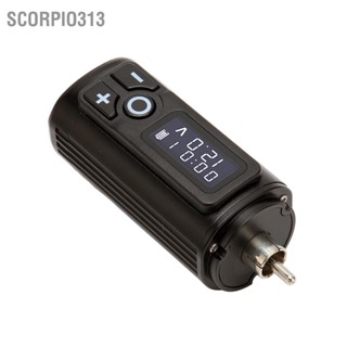 Scorpio313 Tattoo Power Supply 1950mAh USB ชาร์จไร้สายอินเทอร์เฟซ RCA ดิจิตอลจอแสดงผล Machine