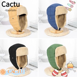 Cactu หมวกบอมเบอร์ หมวกเล่นสกี อบอุ่น สําหรับผู้หญิง ผู้ชาย