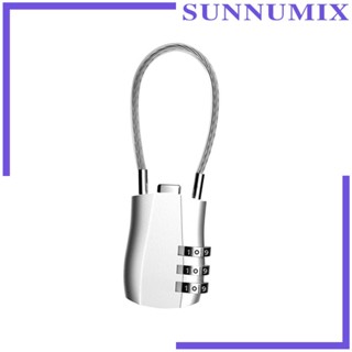 [Sunnimix] อุปกรณ์ล็อคสายเคเบิล อเนกประสงค์ แบบพกพา 3 หลัก สําหรับลิ้นชัก กล่องเครื่องมือ กลางแจ้ง