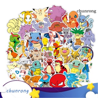 Chunrong สติกเกอร์ ลายการ์ตูนอนิเมะ กันน้ํา ติดทนนาน ลอกออกได้ อเนกประสงค์ สําหรับติดตกแต่งกระเป๋าเดินทาง 100 ชิ้น ต่อชุด