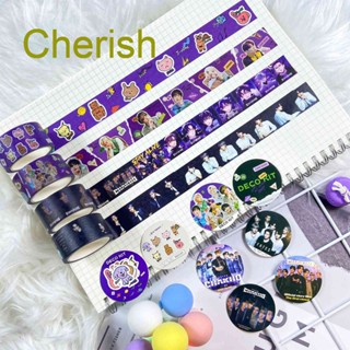 Cherish เทปวาชิ ลายศิลปินเกาหลี Deco Kit 7 Fates มีกาวในตัว สําหรับตกแต่ง