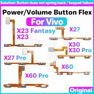 ปุ่มปรับระดับเสียง แบบยืดหยุ่น สําหรับ Vivo X23 X27 X30 X60 Pro