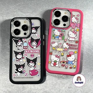 เคสโทรศัพท์มือถือแบบนิ่ม ใส กันกระแทก ลายการ์ตูนคุโรมิ สําหรับ ไอโฟน 11 14 Pro Max 12Pro 13Promax