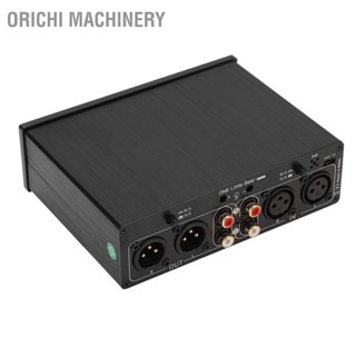 Orichi Machinery ตัวแปลงเสียง RCA XLR พร้อมแผง VU Meter DB จอแสดงผล AGC Mode Audio Signal Switcher