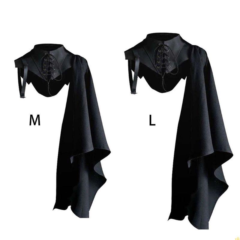 Yili เสื้อคลุมคอสเพลย์โจรสลัด เกราะยุคกลาง สไตล์โกธิคพังก์ สําหรับผู้หญิง ผู้ชาย
