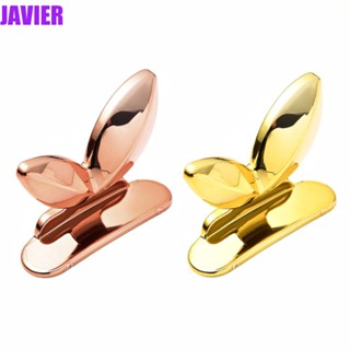 Javier ที่จับฝาชักโครก แบบโลหะ 2 ชิ้น