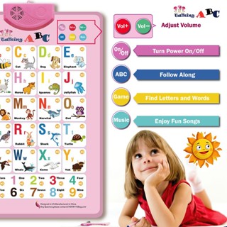 Corpus Electronic Interactive Alphabet wall chart, ABC &amp; 123s music talking poster ของเล่นเพื่อการศึกษา, ของเล่นเพื่อการศึกษาที่ดีที่สุดสําหรับเด็ก 2 ปีและ 3 ปี ของเล่นเพื่อการเรียนรู้ สําหรับเด็กผู้ชาย &amp;