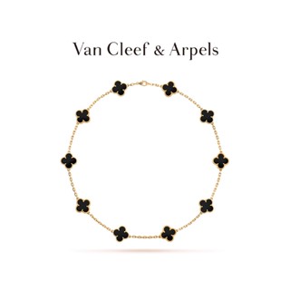 [พร้อมส่ง] สร้อยคอ จี้รูปดอกไม้สี่แฉก Vca Van Cleef &amp; Arpels Alhambra สีเหลือง