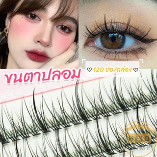 Hiso ขนตาปลอม ขนตาปลอมแต่งหน้ามืออาชีพ 120 ช่อ ช่อคนตาเทรนสาวเวียดนาม  Little devil false eyelashes