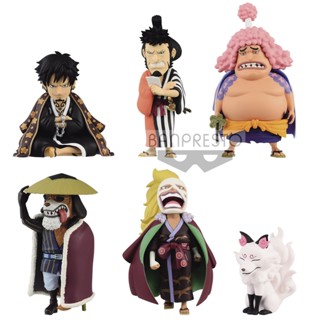 [ของแท้] Bandai ของแท้ ฟิกเกอร์แว่นตา WCF One Piece Wano Country 4 6 8 Bomb 1XQ8 สําหรับรถยนต์