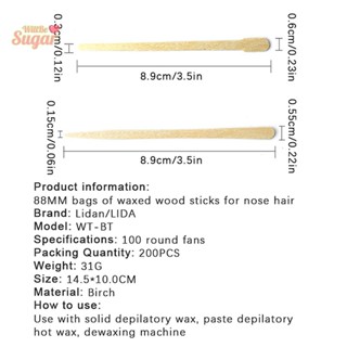 [WillBesugarT] แท่งแว็กซ์กําจัดขนบนใบหน้า คิ้ว จมูก ขน แบบใช้แล้วทิ้ง 100 ชิ้น ต่อแพ็ค [ใหม่]