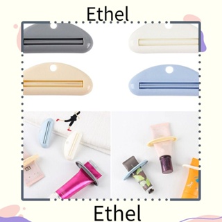 Ethel1 เครื่องบีบยาสีฟัน แบบพลาสติก คุณภาพสูง สุ่มสี สําหรับห้องน้ํา 4 ชิ้น