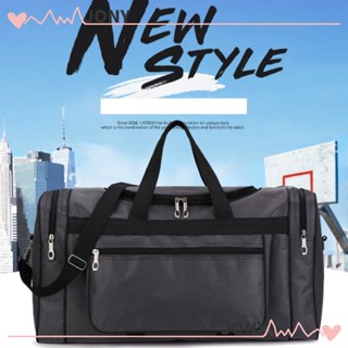 Jy1 กระเป๋าเดินทาง กระเป๋าถือ ผ้า สีเทาเข้ม ความจุขนาดใหญ่ แบบพกพา 60x31x24 ซม. สําหรับผู้ชาย และผู้หญิง