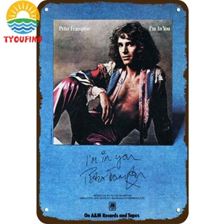 [Tyoufs.Th] ภาพวาดเหล็ก ทรงสี่เหลี่ยมผืนผ้า ลาย Peter Frampton สไตล์วินเทจ สําหรับตกแต่งผนังบ้าน